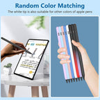 8 Pack Pencil Tips, Replacement Tips Only Compatible with Our KARFUN Pencil, iPencil Nib for iPad Pencil 2018-2023, iPad 10/9/8/7/6 Gen, iPad Pro 11/12.9, iPad Air 5/4/3, iPad Mini 6/5Gen (Black)