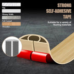 Floor Cord Cover Self Adhesive Cord Hider,10FT Cable Management, Extension Strip Protector for Wires, Prevent Cable Trips for Offices, Gyms, Exhibitions Cavity:0.47"(W) x0.35(H) WoodLightyellow