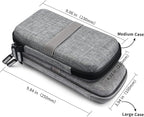 Powerbank Hard Drive Case Compatible with Anker Power Core 26800mAh/ PowerCore +26800mAh, RAV Power 26800/20100/20000mAh, ROMOSS 30000mAh, Miady 10000/15000mAh (Medium-Light Grey)
