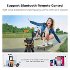 K&F Concept Camera Tripod, 75" Lightweight Portable Travel Outdoor DSLR Tripods for Camera Phone Video Recording Tripod Stand, Cellphone Clip for Smartphone Live Streaming Vlog, Black