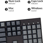 Keychron K10 Full Size Layout White LED Backlit Hot-Swappable Mechanical Keyboard for Mac Windows, Multitasking 104-Key Bluetooth Wireless/USB Wired Computer Keyboard with K Pro Brown Switch