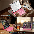 Keyboard Case for iPad Air 11-inch (M3 2025 / M2 2024) & iPad Pro 11 inch(1st/2nd/3rd/4th Generation)，Magic Magnetic Backlit Keyboard Case with Multi-Touch Trackpad- Easy-Set Floating Cantilever Stand