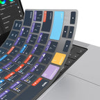 JCPal Adobe Premiere Pro Shortcut Guide Keyboard Cover for Apple MacBook Pro 14 inch and MacBook Pro 16 inch (M1-M4 Models) and MacBook Air 13 inch and MacBook Air 15 inch (M2-M4 Models) (US-Layout)