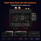 Douk Audio A5 2 Channel TPA3255 Stereo Amp, 300 Watts x2 Mini Hi-Fi Audio Power Amplifier Class D for Home Theater System, Passive Bookshelf Tower Speakers with High-Pass Filter + 32V Power Supply