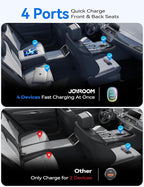 JOYROOM Car Charger USB C, 90W 4 Port Car Charger Adapter for iPhone 16 Fast Charging, Road Trip Essentials Fast Cigarette Lighter Adapter, Truck Car Accessories for iPhone15/14 Pro, Samsung S25/S24