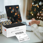 Ecommerce Label Printer 4x6, Bluetooth Thermal Shipping Label Printer, Compatible with Android&iOS and Windows, Support Amazon, Ebay, Shopify, Etsy, Whatnot, USPS, Pirate Ship, Shippo