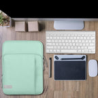 MoKo Laptop Sleeve Bag for 13.3-14 Inch, Notebook Carrying Case with Pocket Fits MacBook Pro M2 14/13/M1/Max 14.2/Air 13.6" M3/M2 2024/2022, Surface Pro 9/8 13", Mint Green