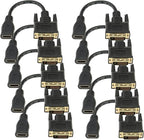 Bi-Directional HDMI Female to DVI-D(24+1) Male Adapter, 1080P DVI to HDMI Conveter (10, Black)