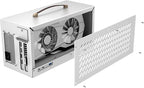 Compact eGPU Enclosure Compatible with Thunderbolt 3/4 USB4 40Gbps External GPU Dock Station with 600W PSU, Full Aluminum Chassis, NVIDIA/AMD PCIe Support, PD 85W Charging Support, Daisy Chain