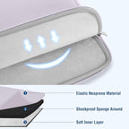 MOSISO Laptop Case 13.3 inch, 13-13.3 inch Laptop Sleeve Bag Compatible with MacBook Air/Pro 13/Pro 14 M5 M4 M3 M2 M1, HP Dell ASUS Lenovo, Neoprene Computer Sleeve Bag with Small Case, Dusty Lilac