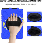 Rantice Case for Samsung Galaxy Tab Active5 PRO / Active4PRO / Active PRO 10.1, Shockproof Drop Protection Case with 360 Stand, Hand Strap & Shoulder Strap for SM-X350/X356B/T540/T547/T630/T638(Blue)