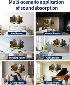 Mollywell Art Acoustic Panels, Soundproofing, Wall Decoration, Suitable for Decorative Soundproof Wall Panels, Room Aesthetics & Echo Reduction (Forest Autumn), 12x10x0.4 Inch