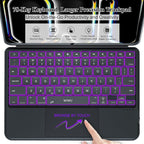 iPad Pro 13 inch Case with Keyboard (M4 2024), Flex Magnetic Detachable Backlit Keyboard for iPad Pro 13, Larger Multi-Trackpad, Landscape/Portrait, 160° Adjustable Stand, Slim Protective Case (Black)