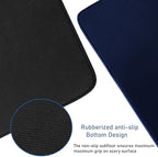 Large Extended Gaming Mouse Pad with Stitched Edges, Durable Non-Slip Natural Rubber Base, Waterproof Computer Keyboard Pad Mat for Esports Pros/Gamer/Desktop/Office/Home - Dark Blue