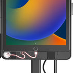 Dual Kiosk Stand – CTA Dual Security Kiosk Stand with Locking Case, Cable, and 360-Degree Rotating Base – Compatible with iPad 7th/ 8th/ 9th Gen 10.2-inch, iPad Air 4, (PAD-ASKB10) – Black