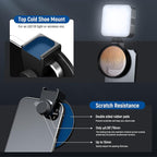 NEEWER Clip On 67mm Phone ND Filter Kit, Upgraded Lens Clip Cold Shoe Mount/Locking Knob, CPL/ND32/6 Point Star/4 Graduated Color Filter Compatible with iPhone 16 15 Pro Max Plus 14 13 Samsung S23 S24