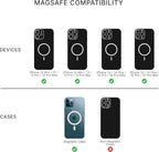 PopSockets Phone Grip Case for iPhone 15 Pro Max - Clear MagSafe Compatible Wireless Charging