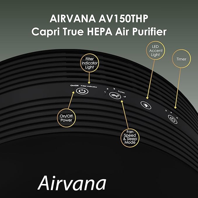 AV150AP Tabletop Air Purifier, Sage