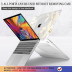 CISSOOK for MacBook Air 13 inch Case 2021 2020 2019 2018 Release Model A2337 A2179 A1932 with Retina Display +Touch ID, Plastic Hard Shell Case + Keyboard Cover for MacBook Air 13 M1, Golden Flowers