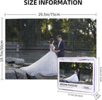 Custom Jigsaw Puzzle from Photos 300/500/1000 Pieces Personalized Wooden Picture Puzzles Gift for Adult Family Friends,Birthday,Valentine's Day (Horizontal 1000PCS)