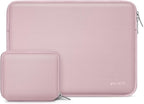 MOSISO Laptop Case 14 inch, 14 inch Laptop Sleeve Bag Compatible with HP Lenovo Dell ASUS Acer, HP Stream, Dell Latitude, Lenovo IdeaPad, Neoprene Computer Sleeve Bag with Small Case, Baby Pink