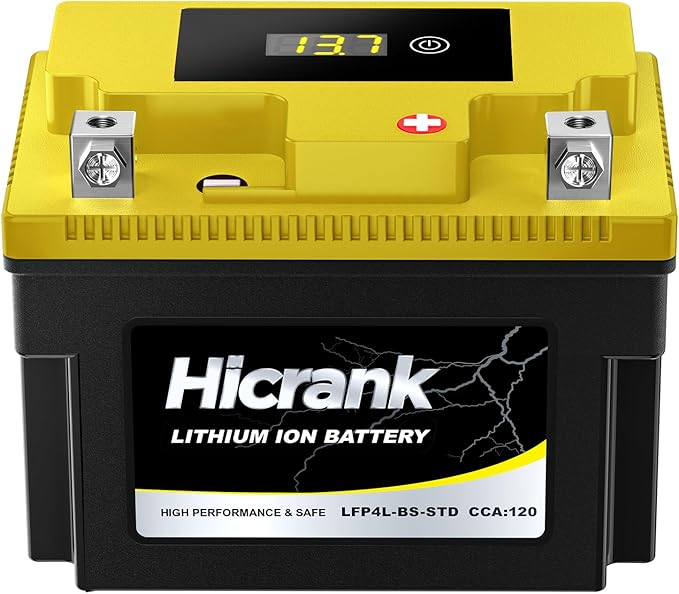 YTX4L-BS STD Standard Lithium Motorcycle Battery - 12.8V 2.8Ah 150CCA LiFePO4 Powersports Battery for ATV, Scooter, Snowmobile, Jet Ski, Honda Grom, Yamaha, Suzuki, CAN-AM, Generator