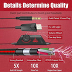 BENGOO Stereo Pro Gaming Headset for PS4, PC, Xbox One Controller, Noise Cancelling Over Ear Headphones with Mic, LED Light, Bass Surround, Soft Memory Earmuffs for Laptop Mac Wii Accessory Kits