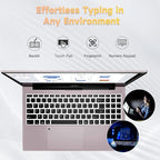 NIMO 15.6 inch Laptop FHD, AMD Ryzen 5 3500U, 8 GB RAM, 256 GB SSD, Windows 11, Backlit Keyboard, Fingerprint Reader, 65W PD, Lightweight Computer for Work and Homeschooling,Rose