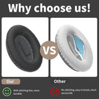 Damex Ear Cushions for Bose qc35 ii Replacement Ear Pads, Compatible with Bose QuietComfort 35 Replacement earpads, Increased Stitching,no Breakage, Protein Leather, Softly. (Black)