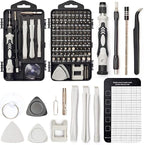 Precision Screwdriver Set, SHARDEN 122 in 1 Electronics Magnetic Repair Tool Kit with Case for Repair Computer, iPhone, PC, Cellphone, Laptop, Nintendo, PS4, Game Console, Watch, Glasses etc (Grey)