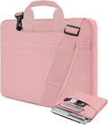 Universal Laptop Shoulder Bag 13-17.3 Inch Shockproof Briefcase with Multi-Pockets & Adjustable Strap for MacBook Pro/Air