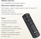 for Sony Wireless Camera Remote Control Shutter Release Compatible with Sony A7C,A7III,ZV-1,ZV-E10,ZV-1F,A6100,A6400,A6700,A7IV,RX100 VII,A9,A9 II,DSC-RX0 II,DSC-RX100 VII,Replace RMT-P1BT