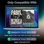 360° Privacy Screen for MacBook Pro 13 Inch(2016-2022, M1, M2)/MacBook Air 13 in(2018-2021,M1), 4 Way Privacy Anti Glare Blue Light Filter Shield Film Anti Spy Laptop Protector for Mac 13In Computer