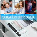 Gel Wrist Rest for Keyboard and Mouse, Wrist Rest for Keyboard, Mouse Wrist Support, Pain Relief, Cool Touch, Non-Skid, Keyboard and Mouse Wrist pad Set