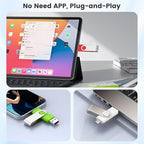 ABLAZE 16GB USB C Flash Drive 10 Pack, OTG USB 2.0 + Type C Memory Stick Dual Type C Thumb Drive Compatible with iPhone 16/15, Android Smartphone, Computers, Tablets, Mac,iPad,PC