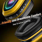 Wireless Gaming Headsets for PC, Ps5, Ps4 - Lossless Audio USB-A & USB-C Gaming Headphones with Flip Mic, 30-Hr Battery Bluetooth Headset for Switch, Laptop, Mobile, Mac