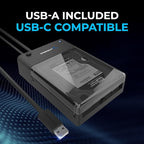 SABRENT USB 3.0 to SATA External Hard Drive Lay-Flat Docking Station for 2.5 or 3.5in HDD, SSD [Support UASP] (EC-DFLT)