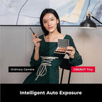 OBSBOT Tiny 1080P PTZ Webcam with AI Tracking, Auto Framing, Noise Reduction, and Gesture Control