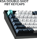 Keychron Q5 Max Wireless Custom Mechanical Keyboard, 2.4 GHz Bluetooth QMK Full Aluminum 96% Layout RGB with Hot-swappable Gateron Red Switch Compatible with Mac Windows Linux