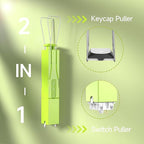 KEMOVE P10 2-in-1 Switch Puller Keycap Puller for Mechanical Keyboard, 304 Stainless Steel Key Switch Keycap Puller, Easily Remove and Replace Gaming Keyboard Switches and keycaps - Green