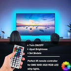 SUPERNIGHT RGB LED Light Strip Remote Controller, Dimmer for RGB LED Strip Lights, 44 Key Wireless IR Remote Controller for SMD 5050 3528 Rope Lights