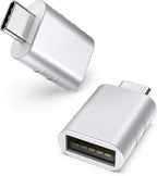 Syntech USB C to USB Adapter(2 Pack), USB-C Male to USB 3.0 Female Adapter Compatible with iPhone 16 Pro Max MacBook Pro Air 2023 iPad mini Pro Surface Pro and Other Type C or Thunderbolt 4/3 Devices