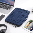 DOMISO 14 inch Laptop Sleeve with Handle Shockproof Computer Bag Waterproof EVA Protective Carrying Case for 14" ThinkPad E480/Yoga 920/13.5" Microsoft Surface Book/HP Pavilion 14 Stream 14,Dark Blue