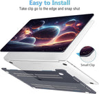 Mektron Case for MacBook Pro 16 Inch A2141 Cover 2019 Release 16" with Liquid Retina Display/Touch ID, Plastic Hard Shell with Keyboard Skin & Screen Protector & Dust Plug, Planets