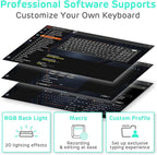 RK ROYAL KLUDGE RK96 RGB Limited Ed, 90% 96 Keys Wireless Triple Mode BT5.0/2.4G/USB-C Hot Swappable Mechanical Keyboard w/Wrist Rest, Software Support & Massive Battery, RK Yellow Switch