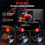 SANSUI Gaming Monitor, 24 Inch 200Hz 180Hz, FHD 1080P 1ms 110% sRGB Computer Monitor, HDMI DP Ports VESA Support for Game Office (HDMI Cable Included ES-G24F4H)