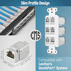 Everest Media Solutions easySHIELD (CAT6A Kit) - Speed Termination Tool, with 12 Slim Profile, 90-Degree RJ45 Shielded Keystone Jacks - F/STP Punch Down Crimper - Tested for CAT5e, CAT6, CAT6A, CAT7