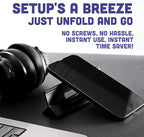 Steepy Adjustable Laptop Stand - 3 Heights Computer Riser for Desk - Portable With Adjustable Height