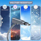 for Starlink Gen 2 Cable 100FT, Waterproof Replacement Cable for Starlink Gen 2 Standard Kit, Fast & Stable Starlink Ethernet Cord for Rectangular Satellite V2