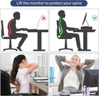 AUPSEN Computer Monitor Stands Riser，2-Tier Desk Organizers and Accessories, Office Desk Accessories Organizer with Drawers and 2 Pen Holder for Office Supplies (White)
